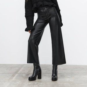 ZARA THE MARINE STRAIGHT FAUX LEATHER PANTS - Never Worn